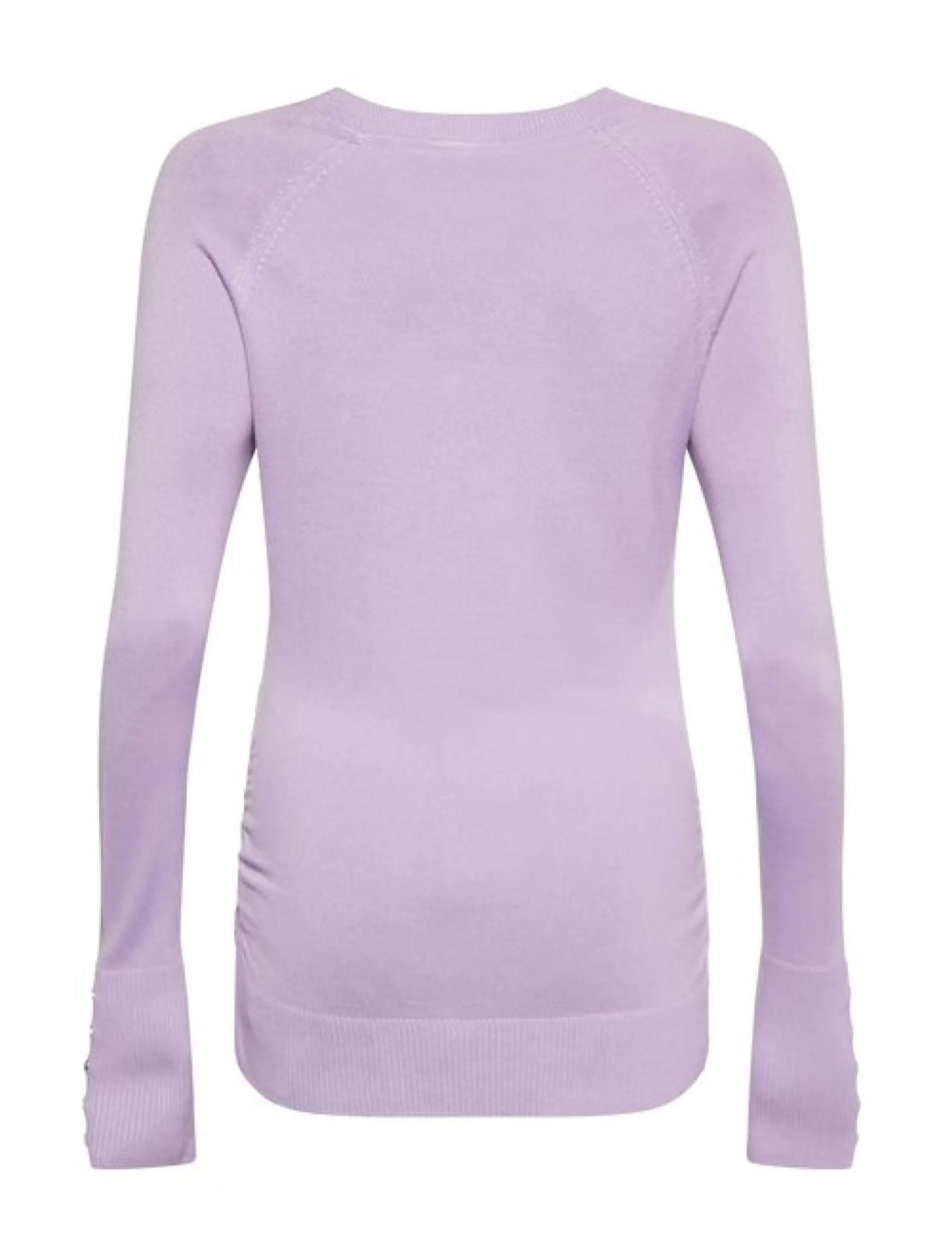 Faina Damen Pullover in lila - Ausschnitt: Rundhals