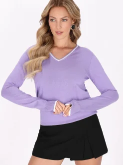 Faina Damen Pullover in purple