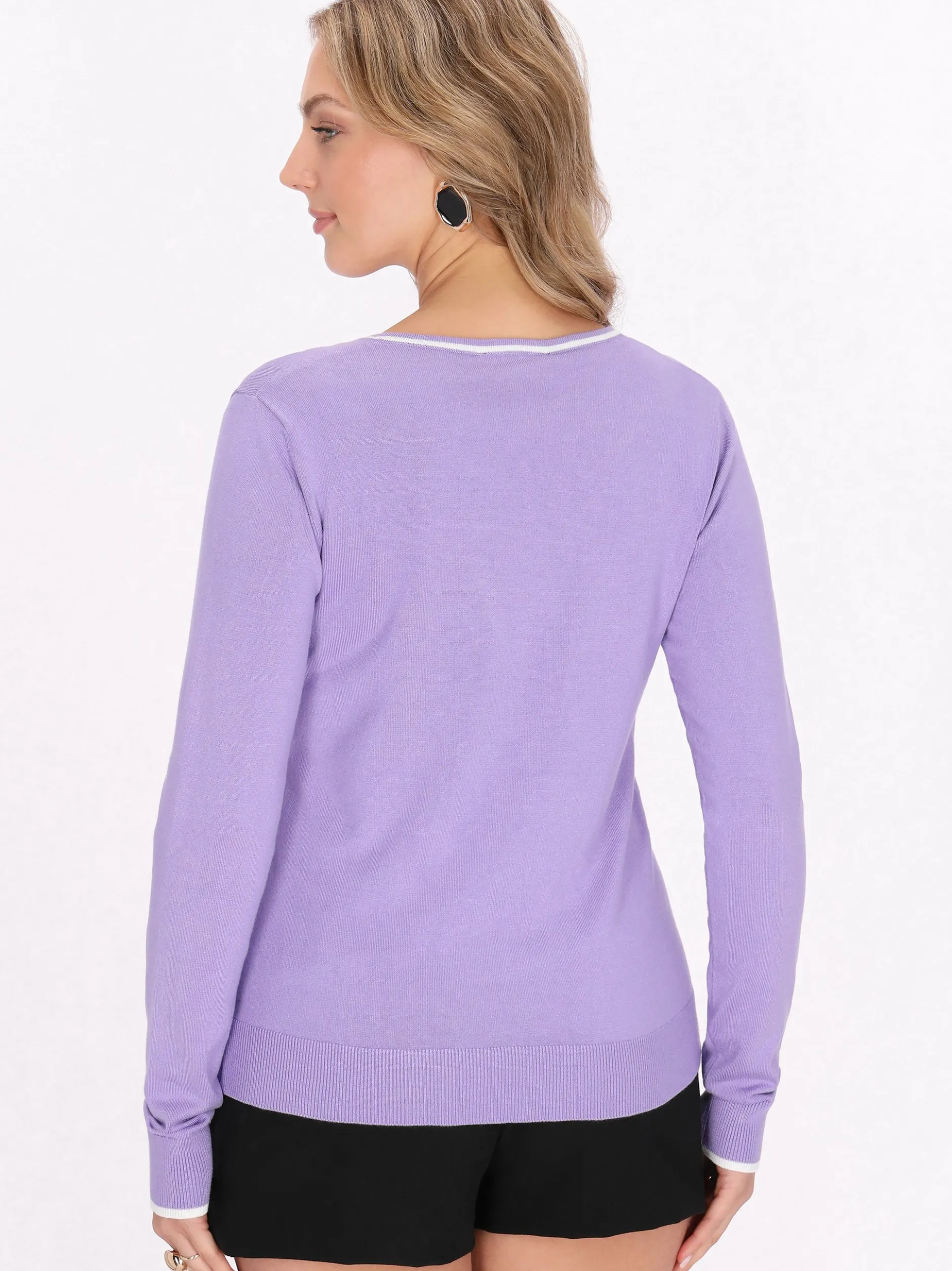 Faina Damen Pullover in purple