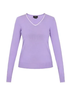 Faina Damen Pullover in purple