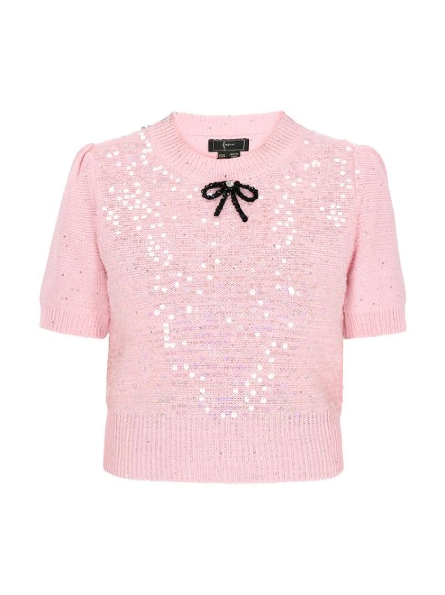 Faina Damen Pullover in rosa - Ausschnitt: Rundhals
