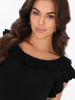 Faina Damen Pullover in schwarz
