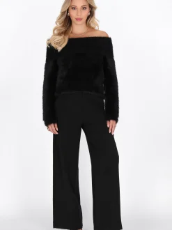 Faina Damen Pullover in schwarz