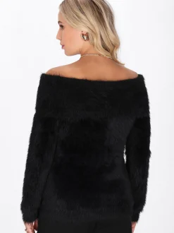 Faina Damen Pullover in schwarz