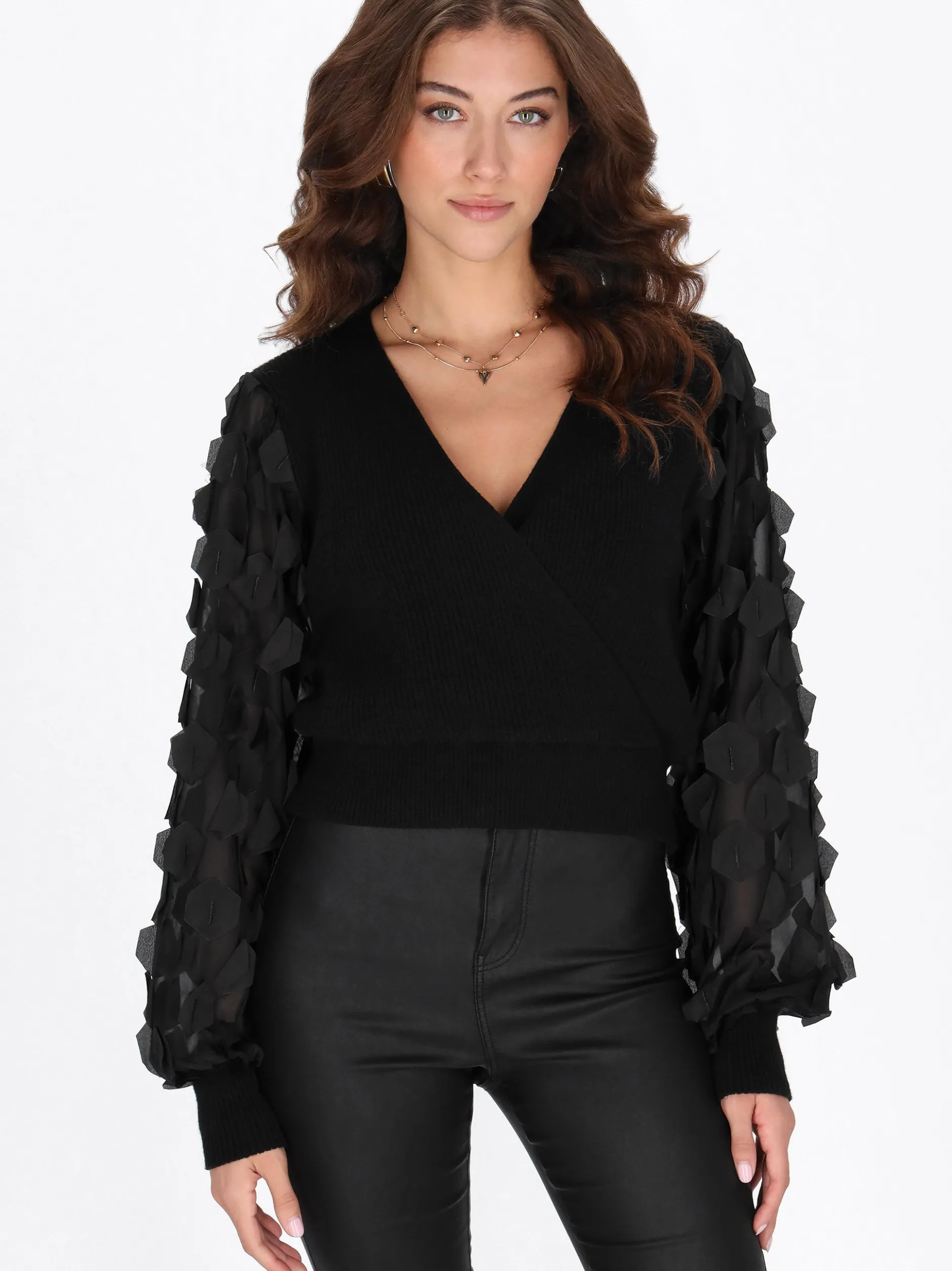 Faina Damen Pullover in schwarz