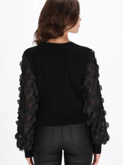 Faina Damen Pullover in schwarz