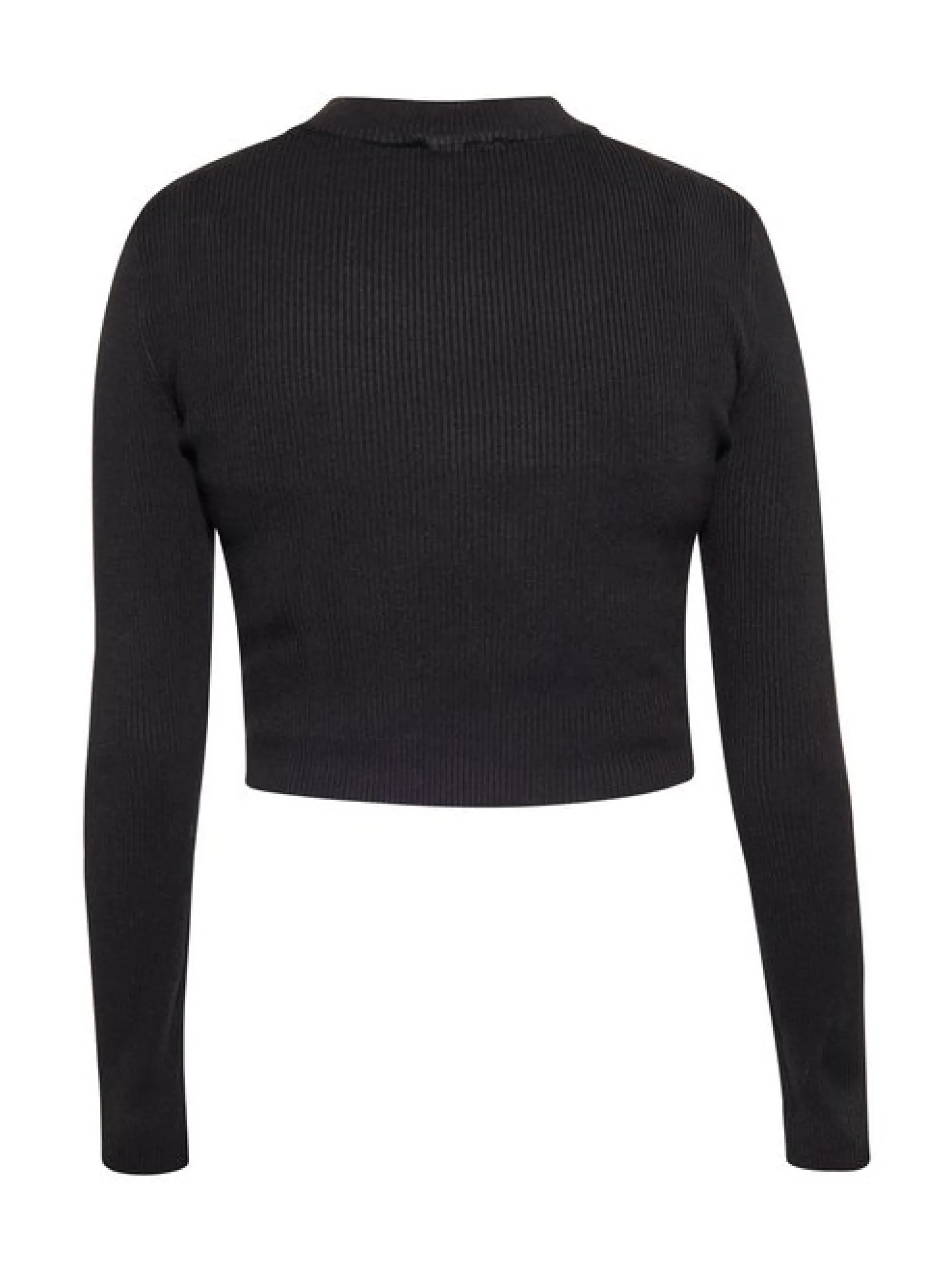 Faina Damen Pullover in schwarz - Ausschnitt: Rundhals