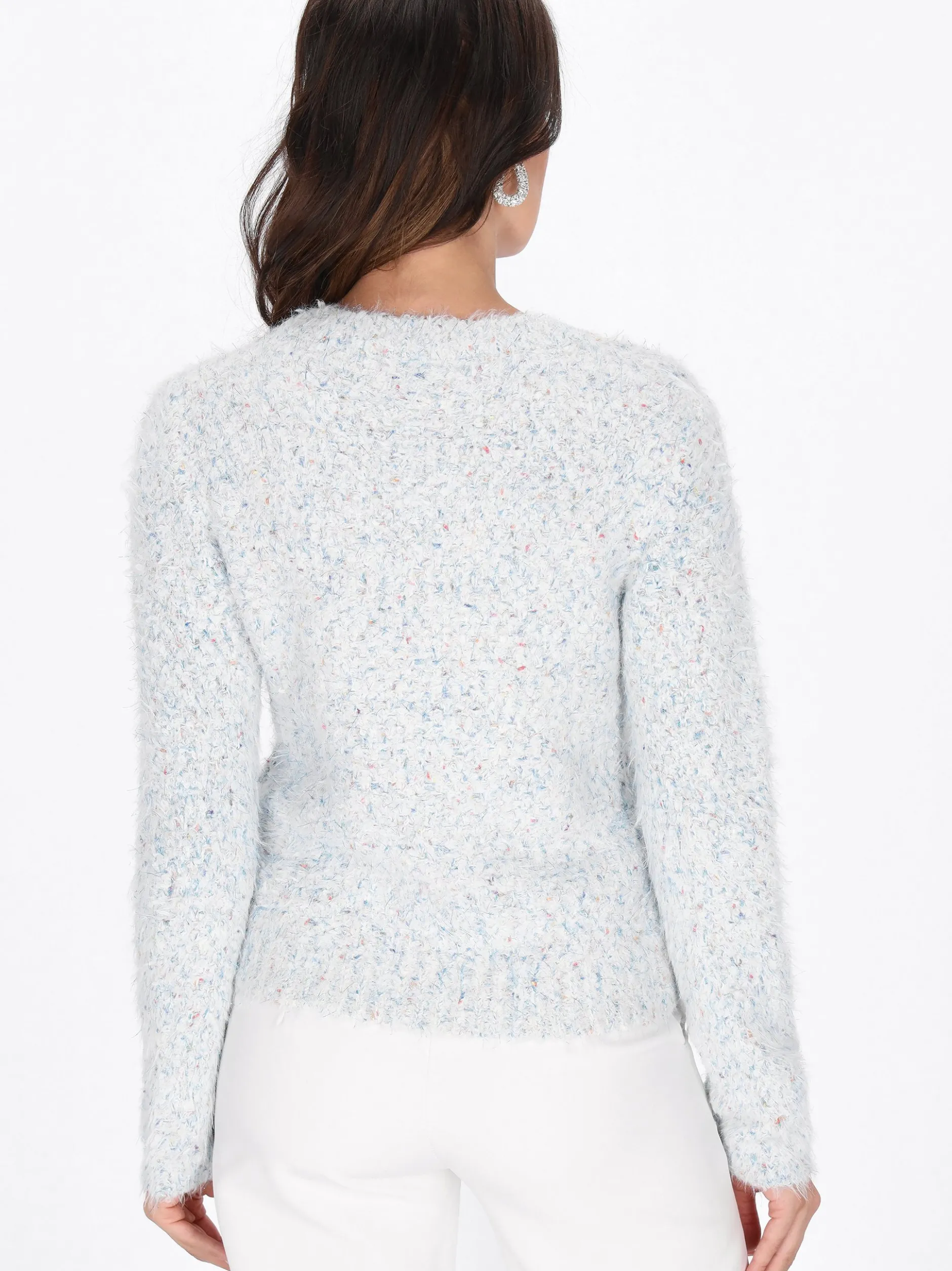Faina Damen Pullover in weiß