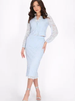 Faina Damen Rock in blau