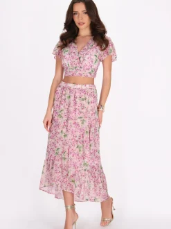 Faina Damen Rock in lila