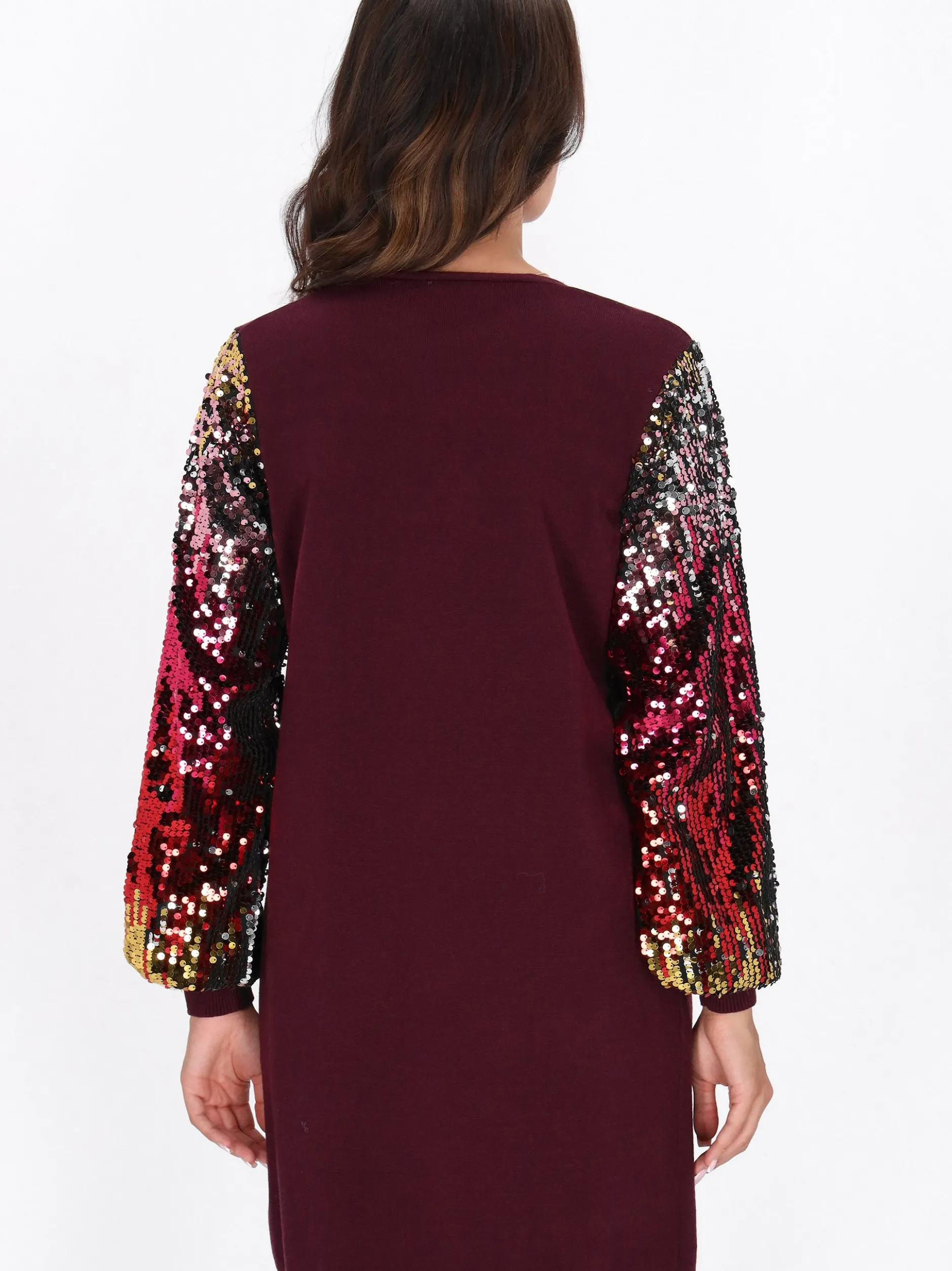 Faina Damen Strickjacke in bordeaux