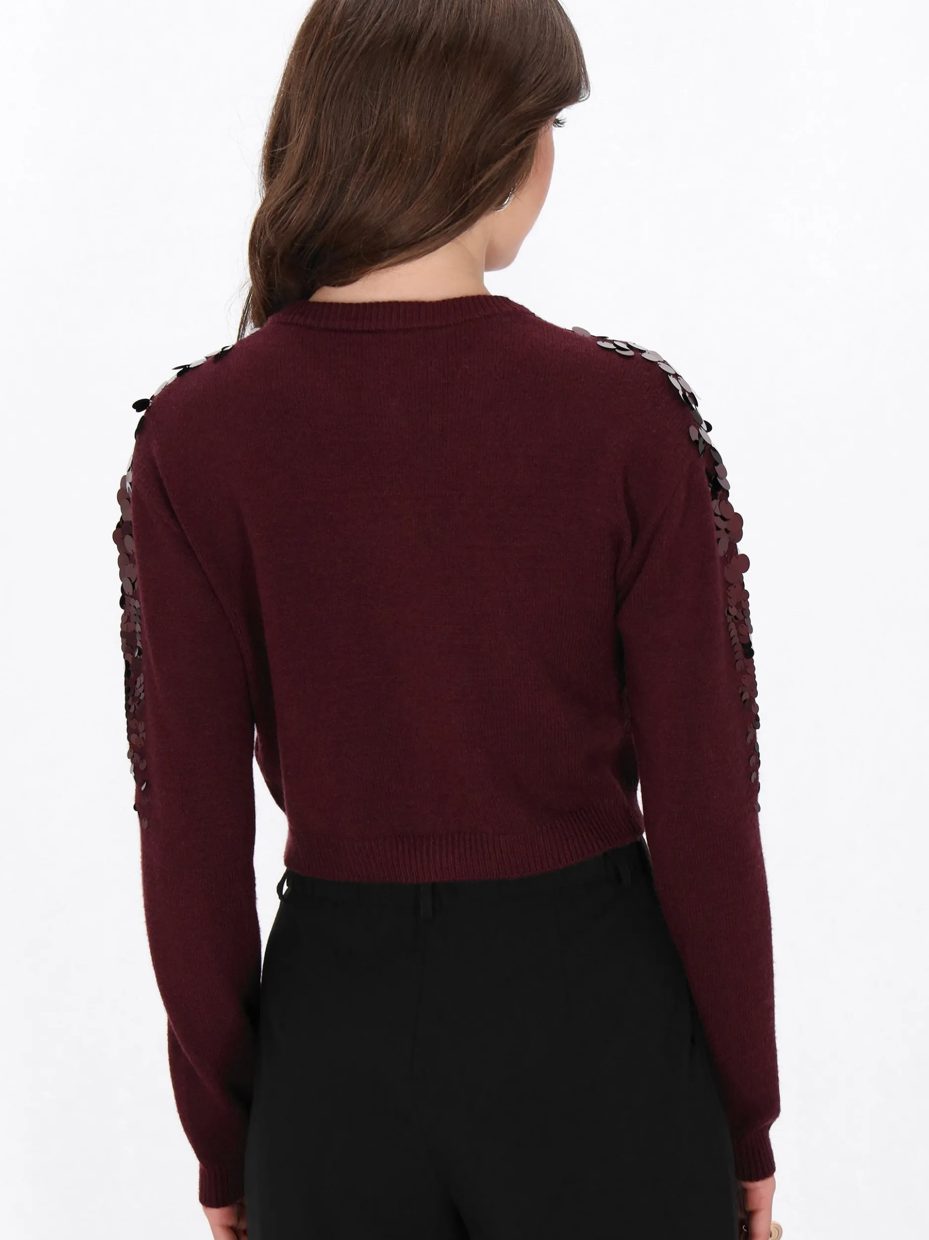 Faina Damen Strickjacke in bordeaux