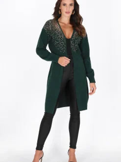 Faina Damen Strickjacke in grün