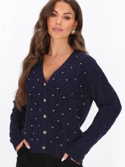 Faina Damen Strickjacke in marine