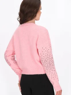 Faina Damen Strickjacke in rosa