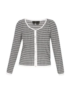 Faina Damen Strickjacke in schwarz