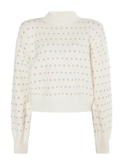 Faina Damen Strickpullover in weiß