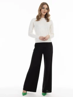 Faina Damen Strickpullover in weiß