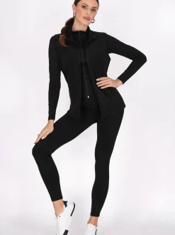 Faina Damen Weste in schwarz