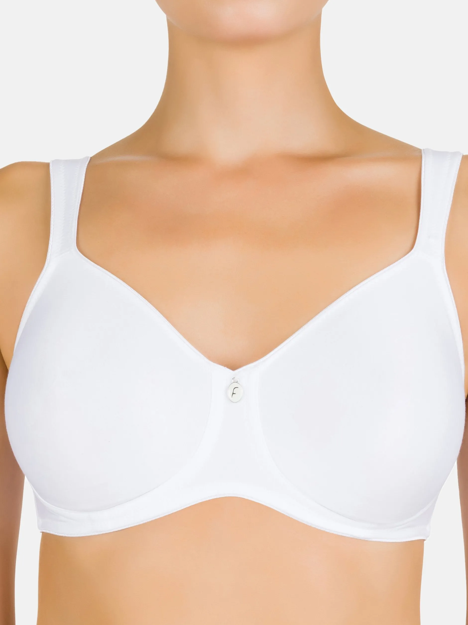 Felina Damen BH ohne Bügel Pure Balance in weiß