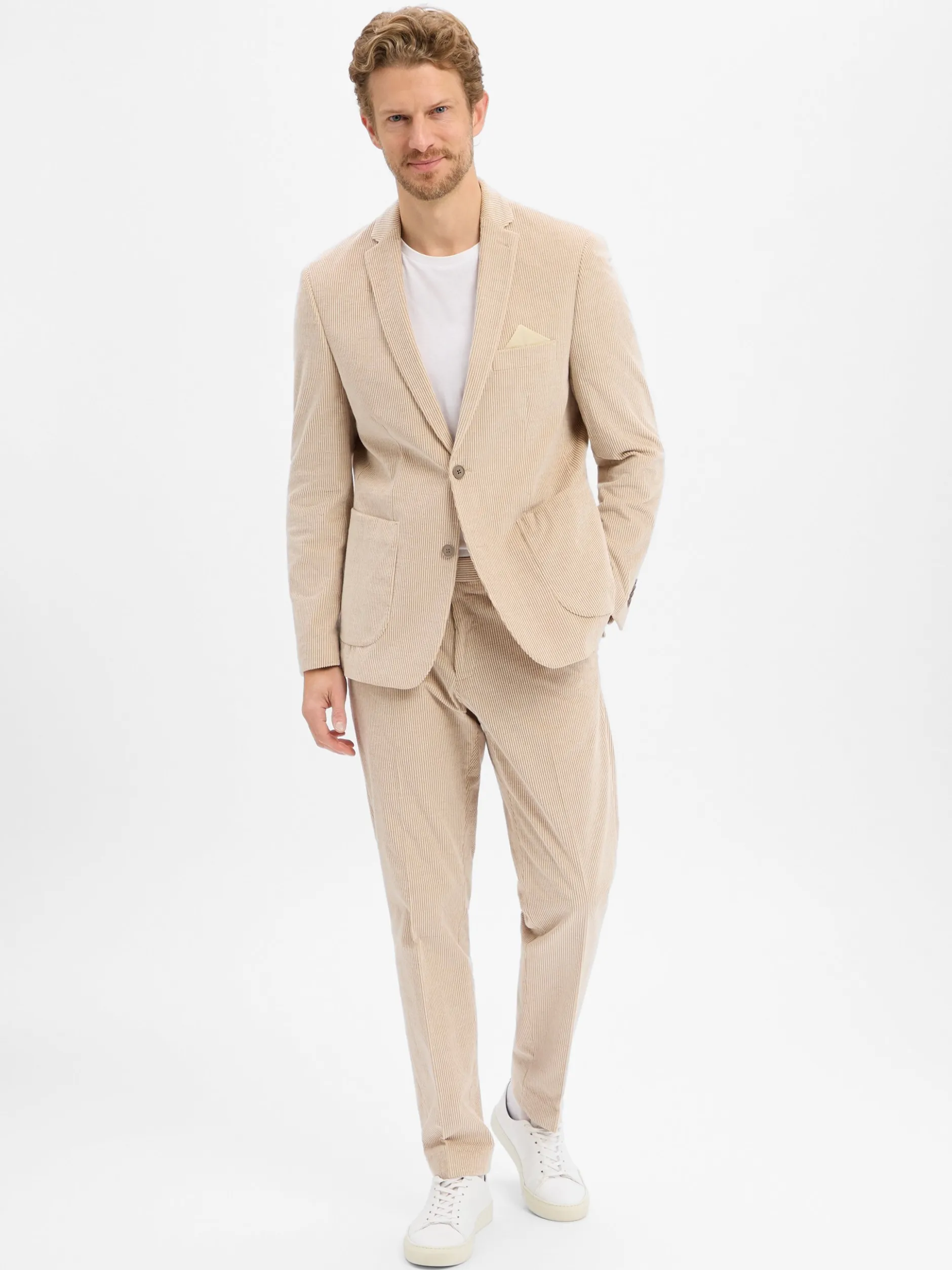 Finshley & Harding Herren Baukasten-Anzug - Maarten-Mitch in beige