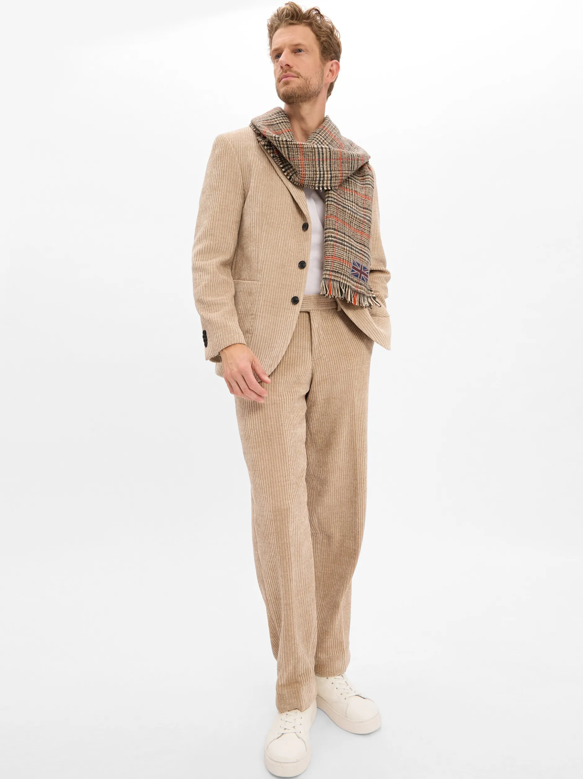Finshley & Harding Herren Baukasten-Anzug - Maarten-Mitch in beige
