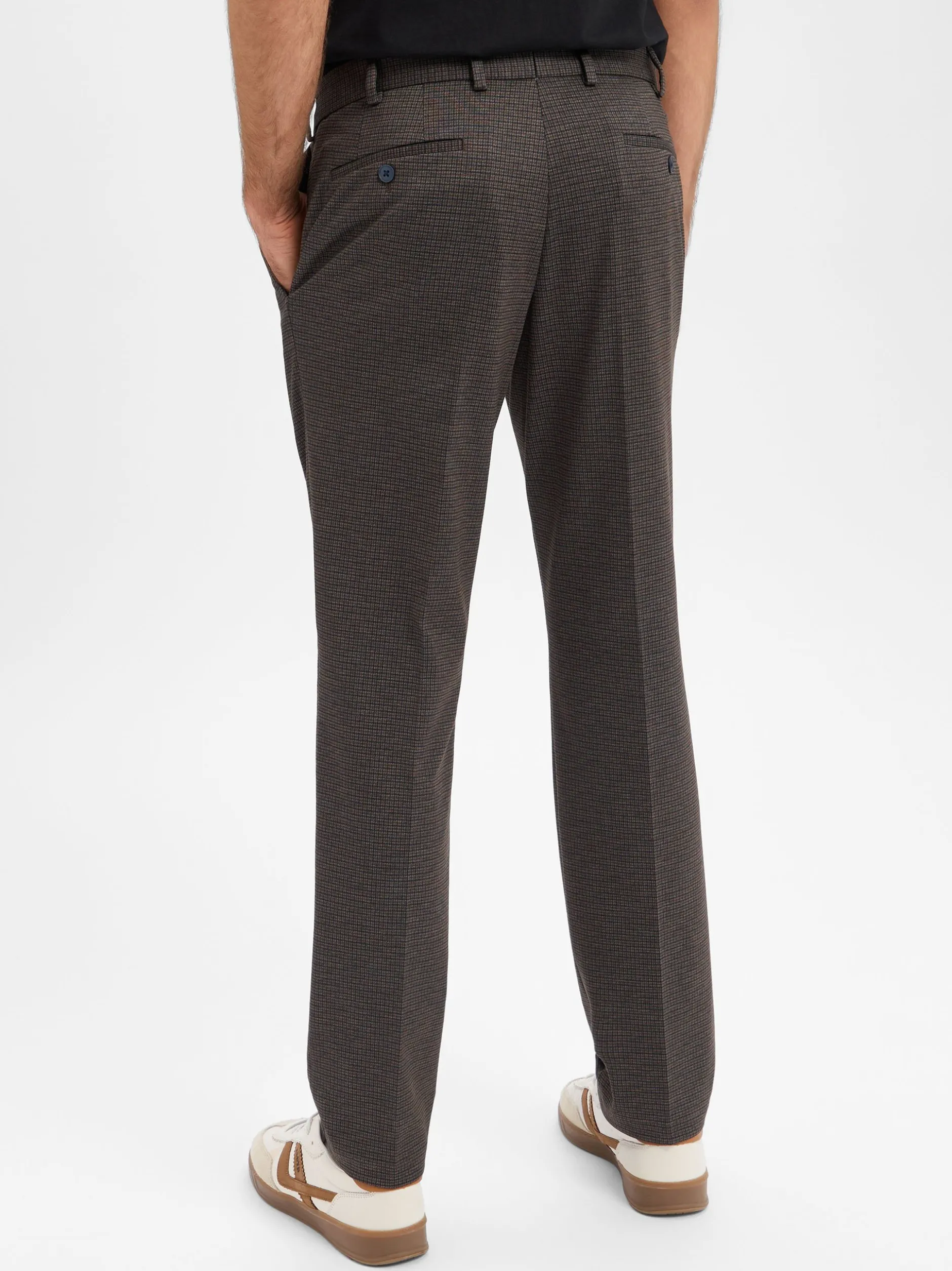 Finshley & Harding Herren Baukasten-Hose in anthrazit marine