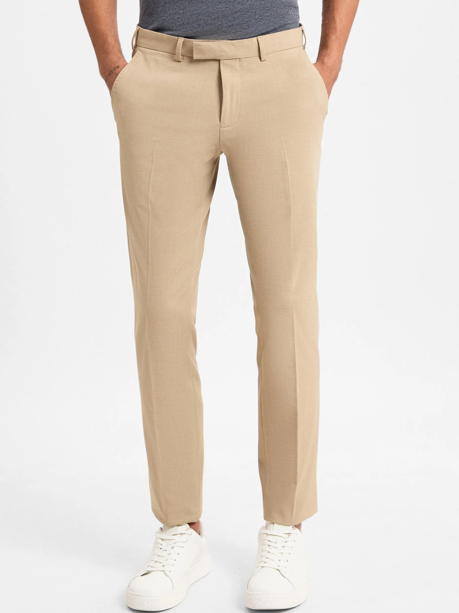 Finshley & Harding Herren Baukasten-Hose in beige