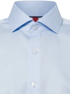 Finshley & Harding Herren Businesshemd - Bügelfrei in hellblau