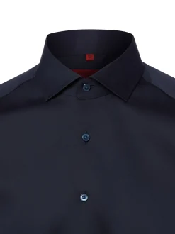 Finshley & Harding Herren Businesshemd - bügelfrei in marine