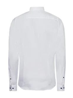 Finshley & Harding Herren Businesshemd in weiß marine