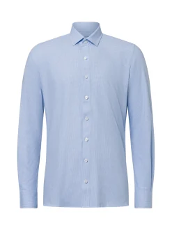 Finshley & Harding Herren Hemd in hellblau weiß
