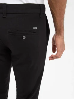 Finshley & Harding Herren Hose - Dylan Slim Fit in schwarz