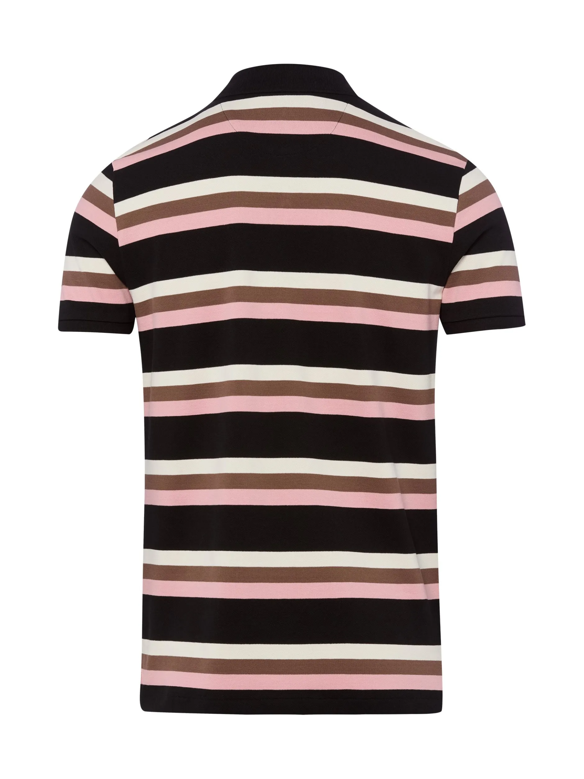 Finshley & Harding Herren Poloshirt in schwarz rosa