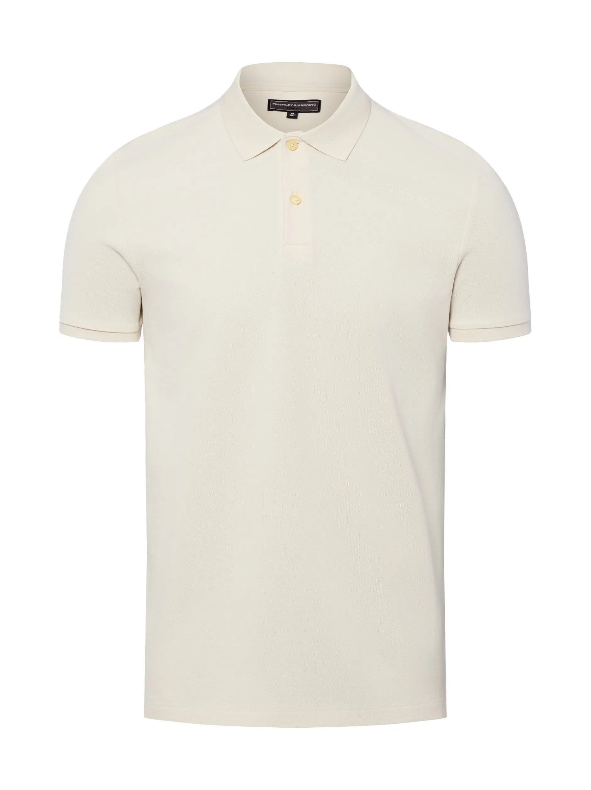 Finshley & Harding Herren Poloshirt in ecru