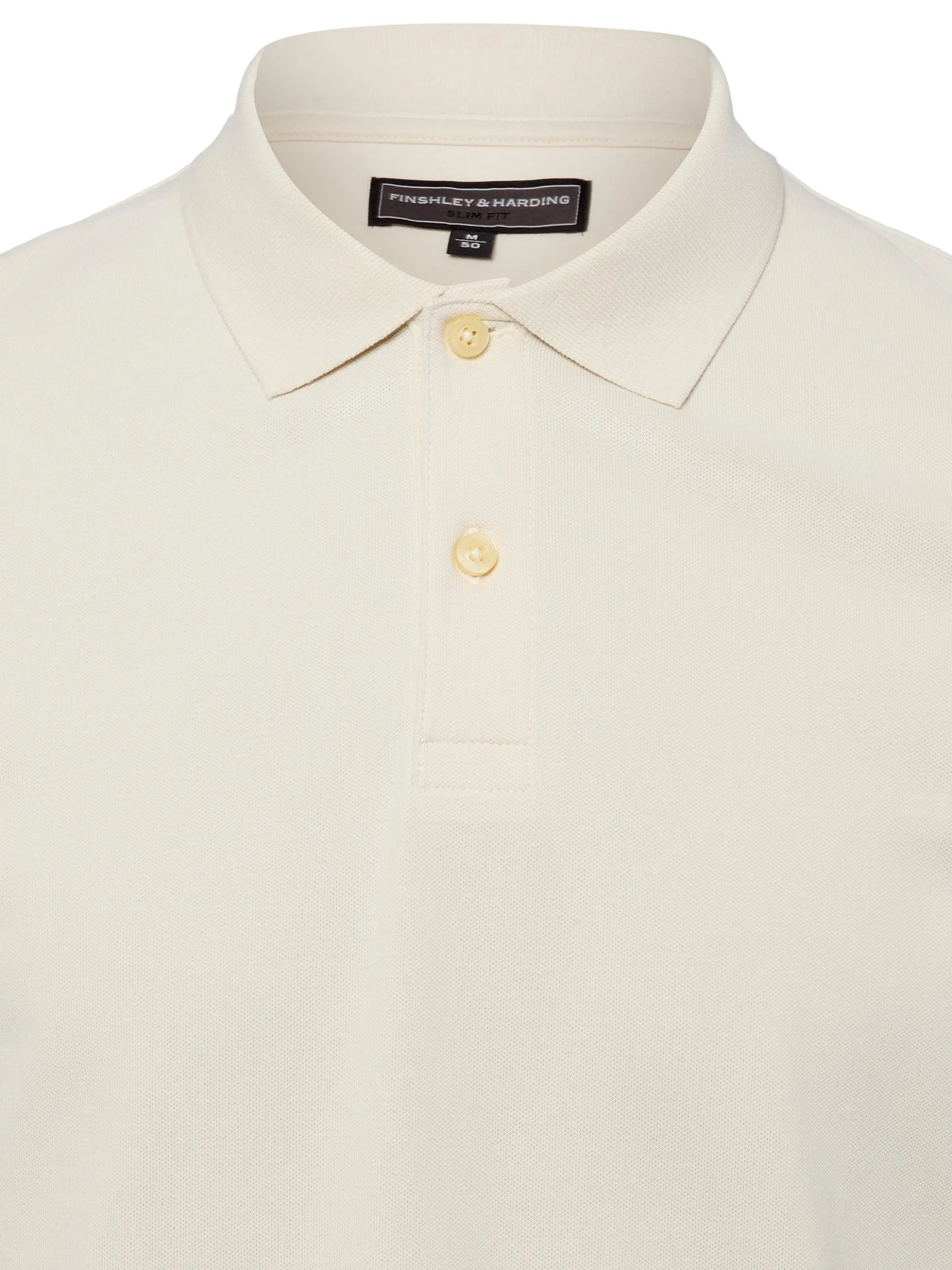 Finshley & Harding Herren Poloshirt in ecru
