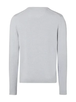Finshley & Harding Herren Pullover mit Cashmere-Anteil in hellgrau