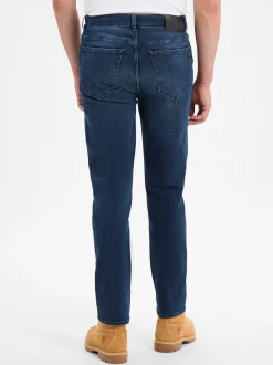 Finshley & Harding Herren Slim Fit Jeans - Ray in dark stone