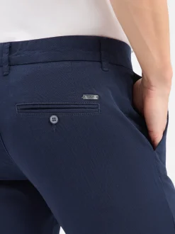 Finshley & Harding Herren Stoffhose - Dylan in marine