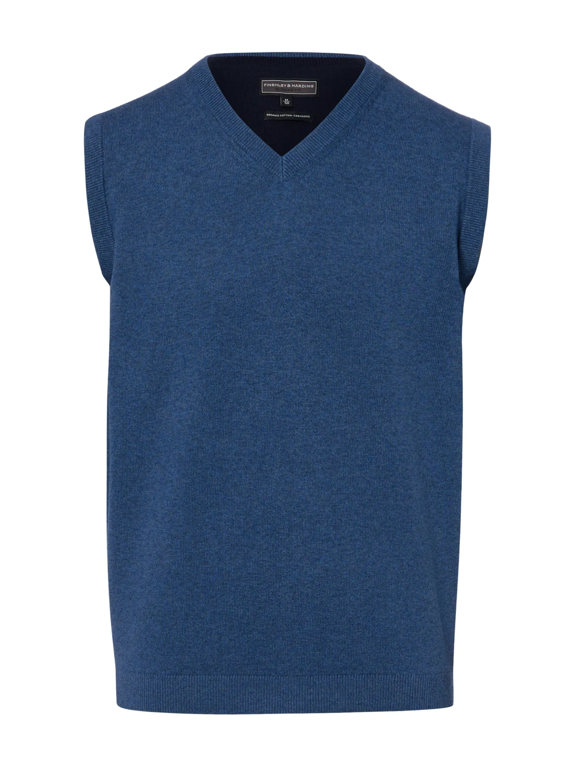 Finshley & Harding Herren Strickpullunder in indigo