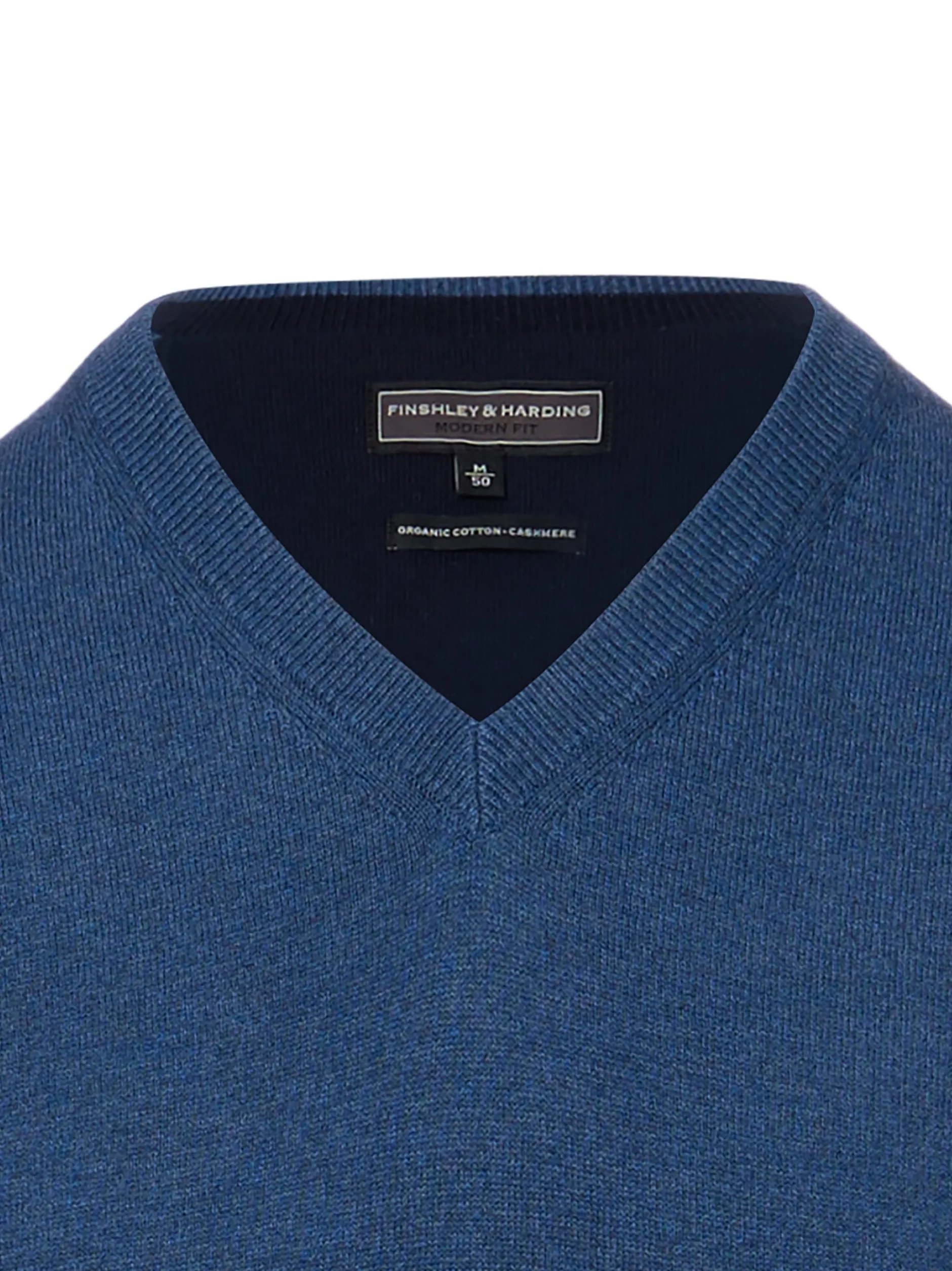 Finshley & Harding Herren Strickpullunder in indigo