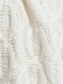 Finshley & Harding London Herren Strickpullover mit Wollanteil in ecru