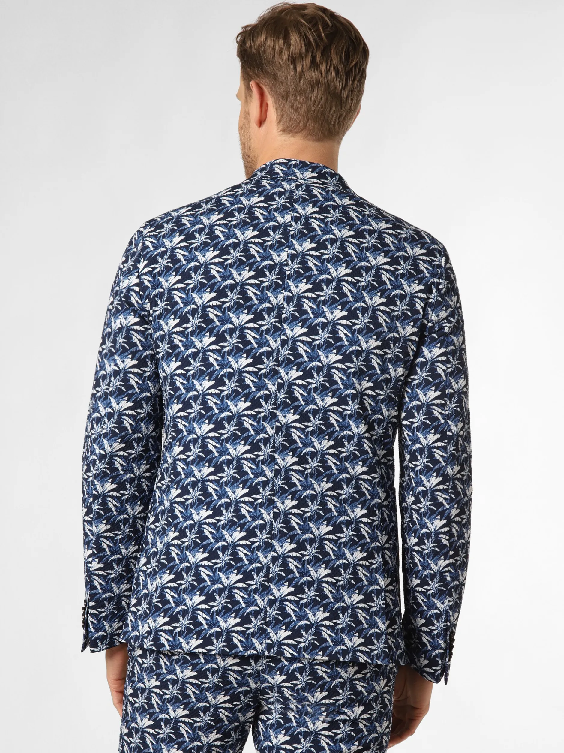 Finshley & Harding London Herren Baukasten-Sakko in marine weiß