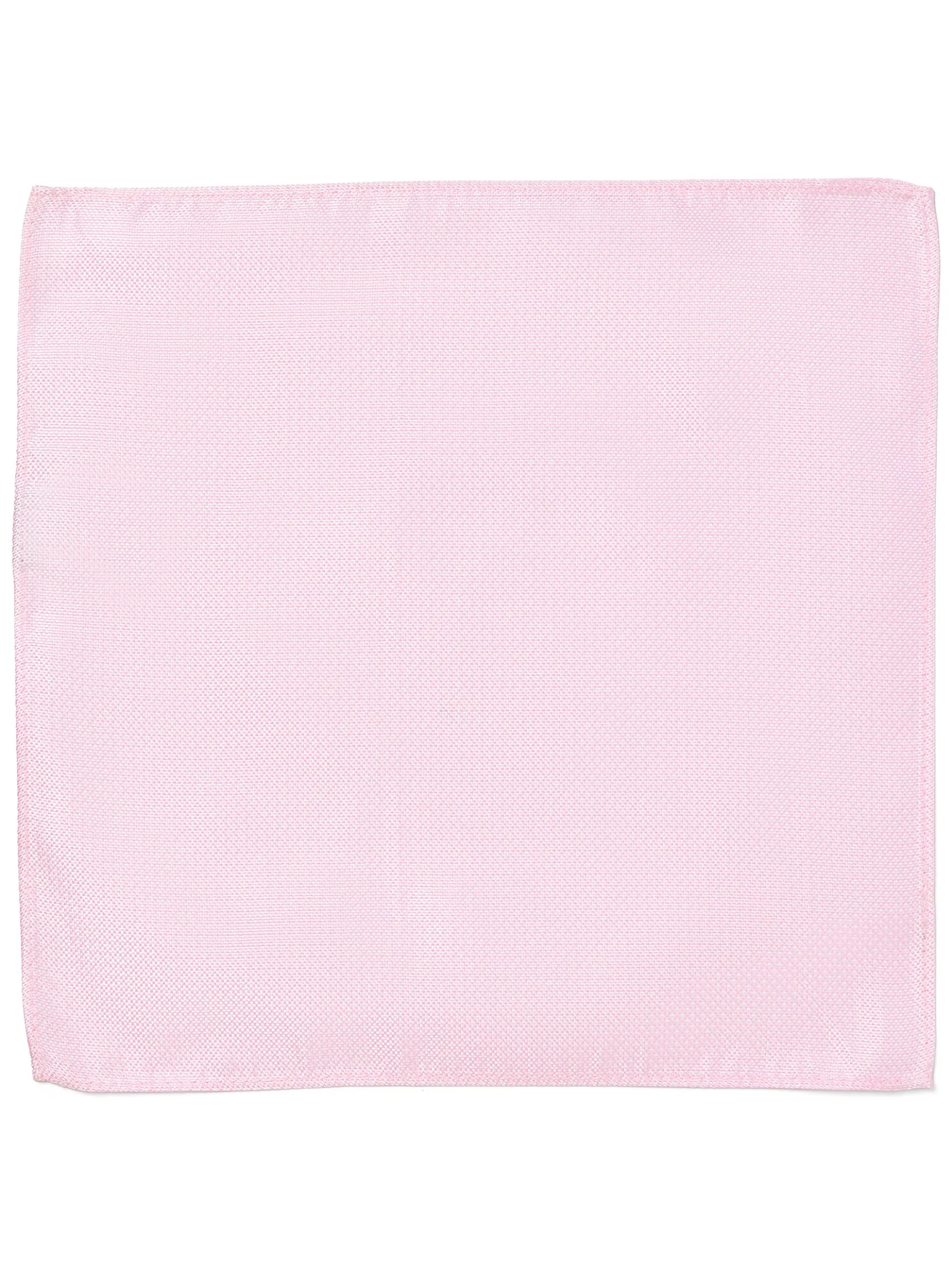 Finshley & Harding London Herren Krawatte und Einstecktuch aus Seide in rosa