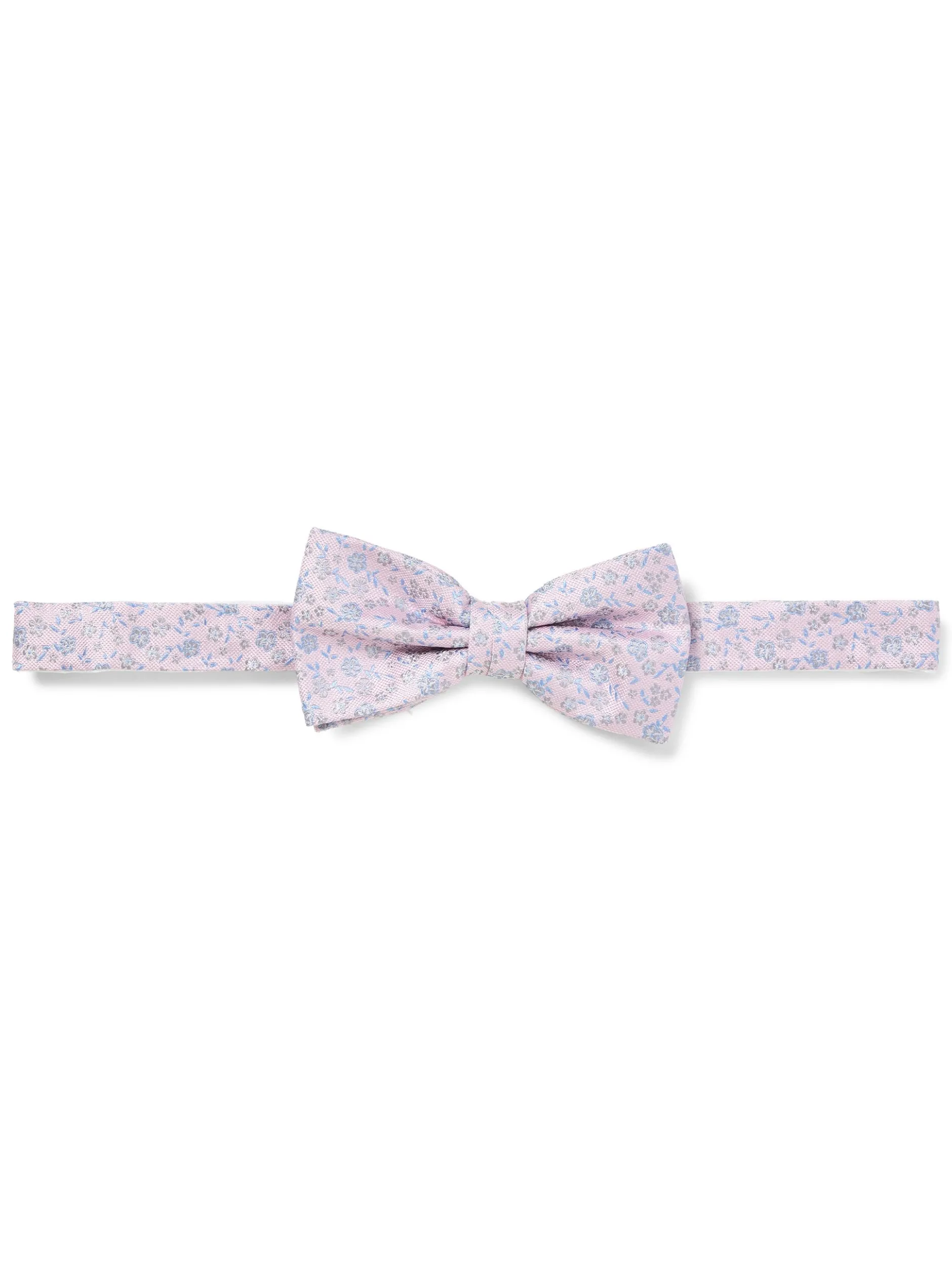 Finshley & Harding London Herren Fliege und Einstecktuch aus Seide in rosa hellblau