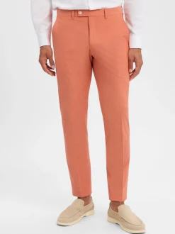 Finshley & Harding London Herren Baukasten-Anzughose in koralle