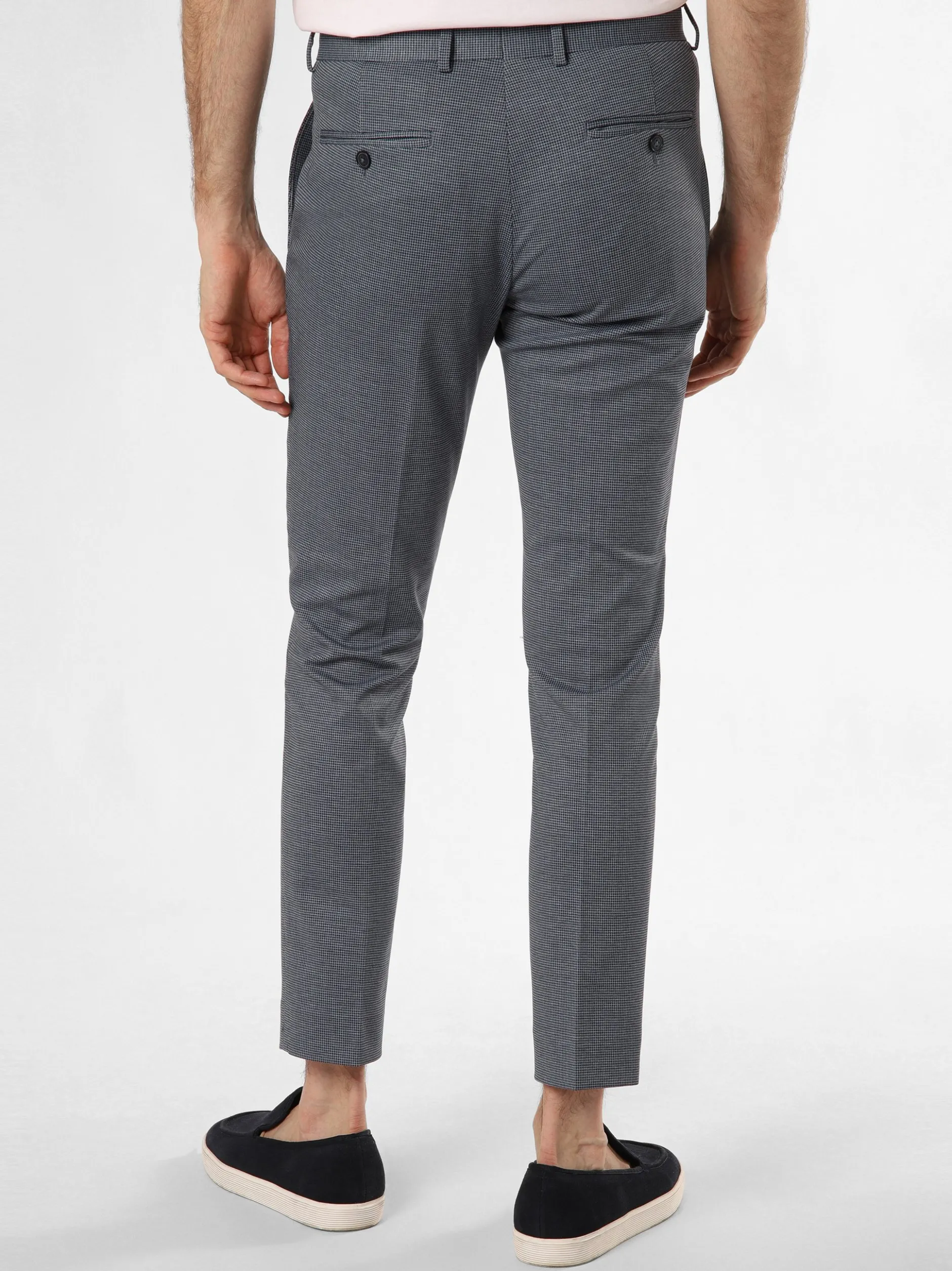 Finshley & Harding London Herren Baukasten-Hose - Hoxdon in marine