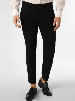 Finshley & Harding London Herren Baukasten-Hose - Hoxdon in schwarz
