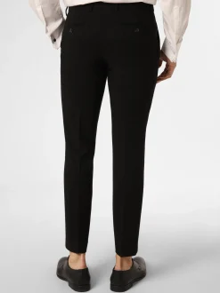 Finshley & Harding London Herren Baukasten-Hose - Hoxdon in schwarz