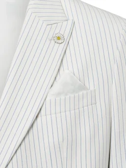 Finshley & Harding London Herren Baukasten-Sakko - Berry in ecru blau